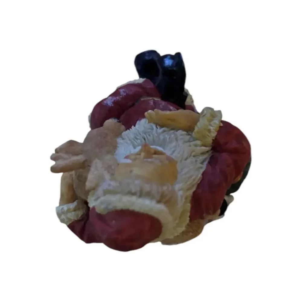 Vintage Santa Claus Figurine Stocking Hanger